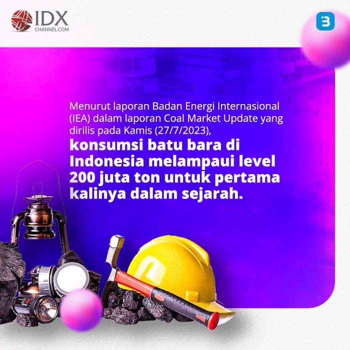 Terbesar Kelima di Dunia, Konsumsi Batu Bara RI Tembus 201 Juta Ton (Foto : Tim Digital Marketing IDX Channel)