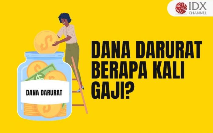 Dana Darurat Berapa Kali Gaji? Penting untuk Dipersiapkan (Foto : Tim Digital Marketing IDX Channel)