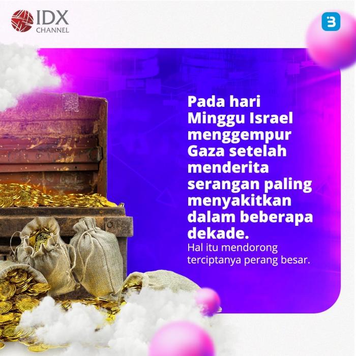 Konflik Timur Tengah Bikin Harga Emas dan Dolar AS Melonjak (Foto : Tim Digital Marketing IDX Channel)