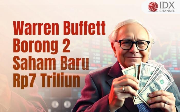 Warren Buffet Borong 2 Saham Baru Rp7 Triliun. Grafis: Bayu Airlangga