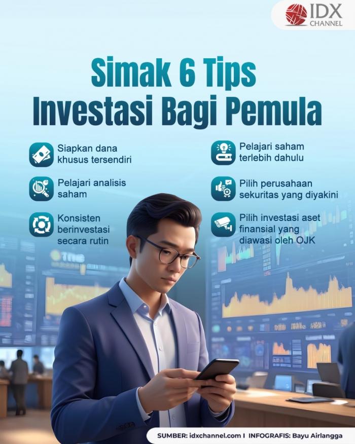 Simak Enam Tips Investasi Bagi Pemula. Grafis: Bayu Airlangga