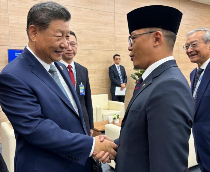 Menlu Sugiono Temui Xi Jinping dan Erdogan di Sela KTT BRICS. (Foto: Kemlu)