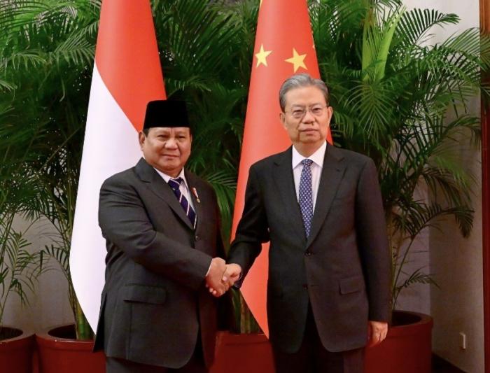 Prabowo Bertemu Ketua Kongres China, Sebut Momentum Pererat Persahabatan (FOTO:Dok Ist)