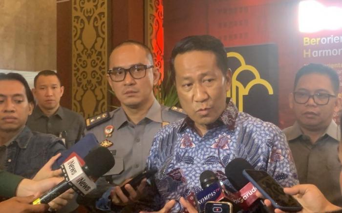 Menteri Hukum Supratman Andi Agtas buka suara terkait hukuman bagi koruptor di Indonesia. (Jonathan Simanjuntak/MPI)