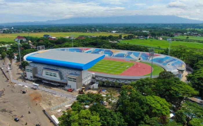 Proses renovasi Stadion Kanjuruhan, Malang sudah memasuki tahap akhir dengan progres pengerjaan mencapai 99,5 persen. (Foto: MNC Media)