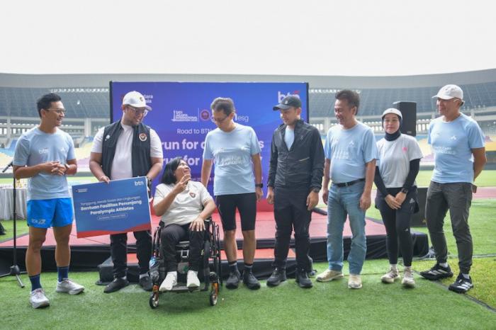 Kegiatan lari bersama penyandang disabilitas juga menegaskan komitmen ESG BTN sebagai bank yang inklusif
