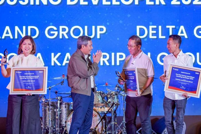 Penghargaan diberikan kepada developer yang dinilai memiliki kontribusi signifikan terhadap realisasi KPR BTN sepanjang 2025