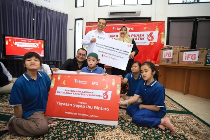 Bantuan sebesar Rp60 juta tersebut diberikan dalam rangka peringatan HUT ke-6 IFG