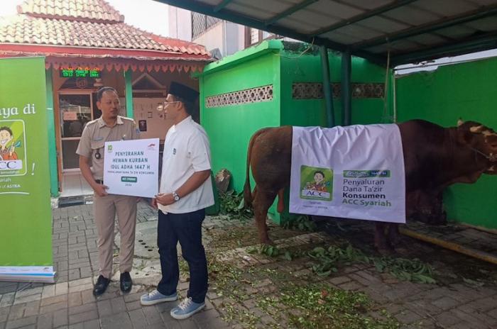 Astra Credit Companies (ACC), grup perusahaan pembiayaan, menyalurkan ratusan hewan kurban pada perayaan Iduladha 1447 H