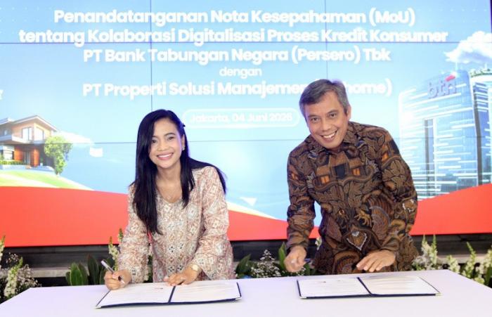 BTN dan Pinhome menghadirkan layanan KPR digital yang terintegrasi