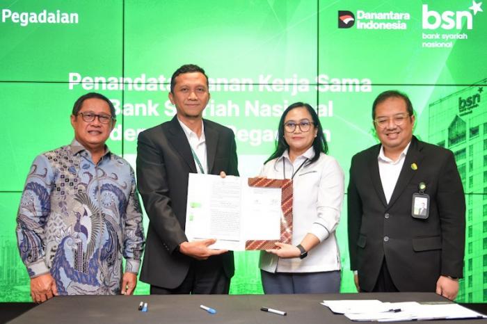 BSN resmi memperkuat penetrasi pembiayaan produktifnya dengan menyalurkan fasilitas pembiayaan modal kerja senilai Rp1,4 triliun kepada PT Pegadaian