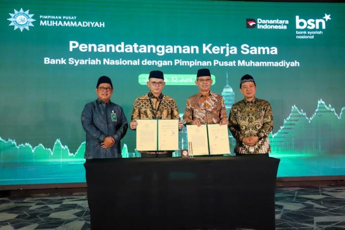 Bank BSN resmi menggarap potensi ekonomi raksasa milik Pimpinan Pusat (PP) Muhammadiyah melalui penyediaan jasa perbankan syariah terintegrasi