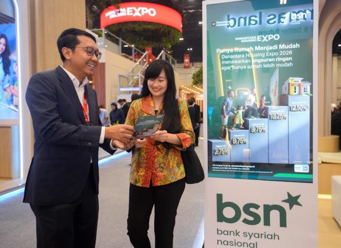 Bank BSN turut berpartisipasi dalam Danantara Housing Expo 2026 yang digelar di Hall A NICE PIK 2