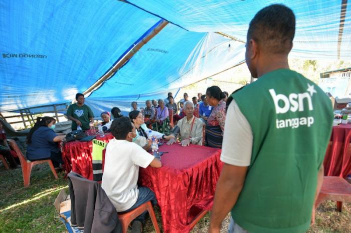 BSN menunjukkan kepeduliannya terhadap masyarakat terdampak gempa bumi di Kabupaten Nagekeo, Nusa Tenggara Timur (NTT)