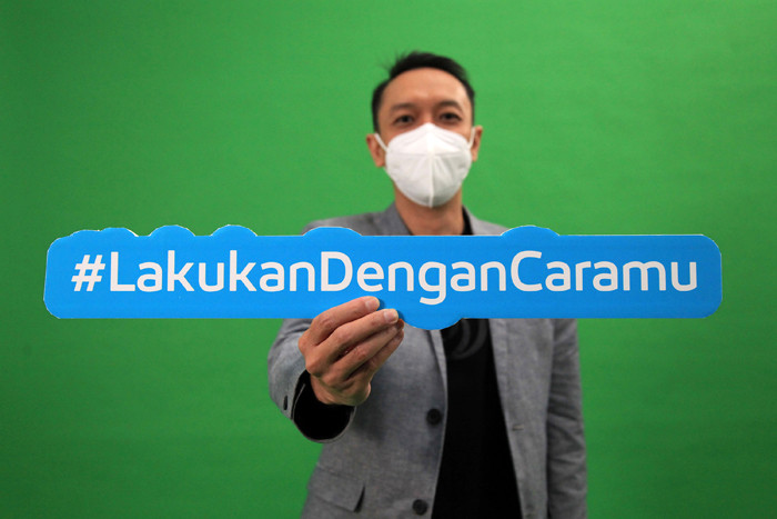 Digital Banking Business Product Head Bank BTPN Waasi B Sumintardja saat peluncuran program #LakukanDenganCaramu di Jakarta, Kamis (15/4/2021).