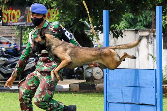 Peresmian rumah tahanan militer berbasis artificial intelligence Instalasi smart berbasis teknologi canggih pertama di Indonesia di Jakarta, Selasa (20/4/2021).
