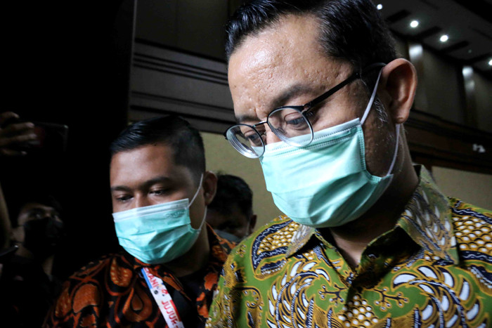 Terdakwa mantan Menteri Sosial Juliari Peter Batubara menjalani perdana di pengadilan Tindak Pidana Korupsi (Tipikor) Jakarta, Rabu (21/4/2021).