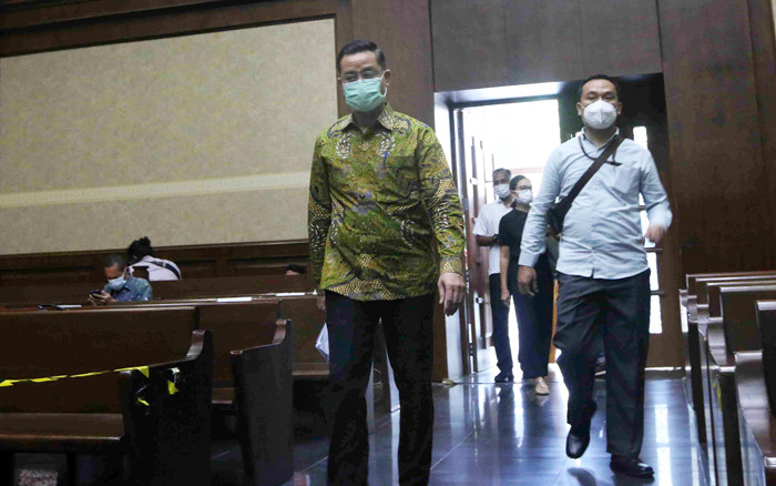 Terdakwa korupsi bansos Juliari Batubara saat mengikuti sidang lanjutan di Pengadilan Tipikor, Jakarta, Senin (10/5/2021).