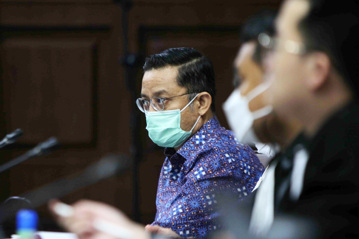 Terdakwa korupsi bansos Juliari Batubara saat mengikuti sidang lanjutan di Pengadilan Tipikor, Jakarta, Rabu (19/5/2021).