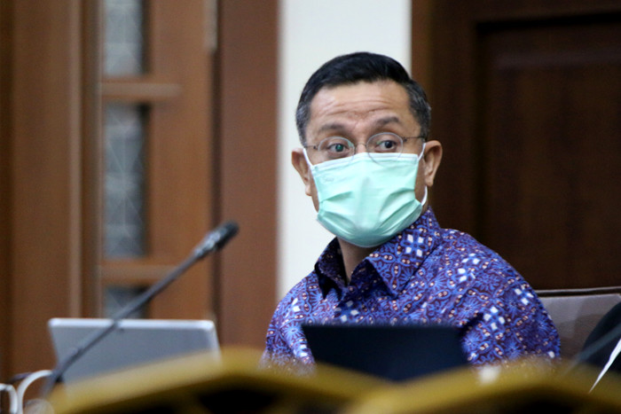 Terdakwa Mantan Menteri Sosial Juliari Peter Batubara menjalani sidang lanjutan di Pengadilan Tindak Pidana Korupsi (Tipikor) Jakarta, Senin (24//5/2021).