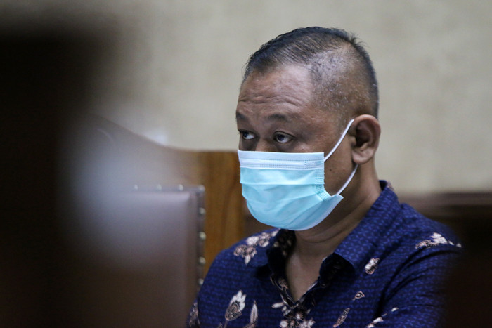 Matheus Joko Santoso menjalani sidang lanjutan di Pengadilan Tindak Pidana Korupsi (Tipikor), Jakarta, Selasa (25/5/2021).