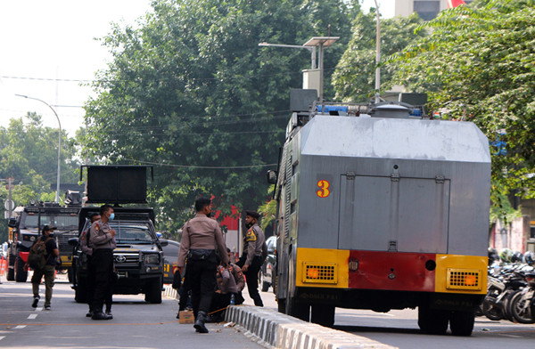 Suasana pengamanan di gedung KPK, Jakarta, Jumat (28/5/2021).