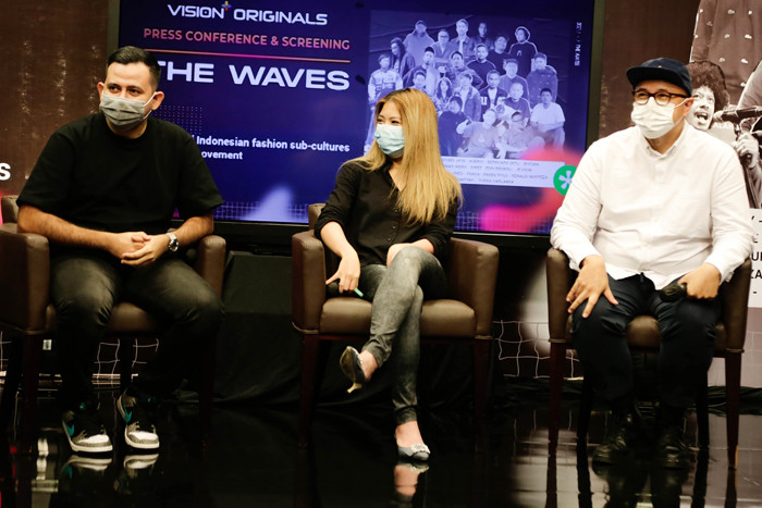 Peluncuran docuseries 'The Waves' di MNC Vision Tower, Jakarta, Jumat (28/5/2021).