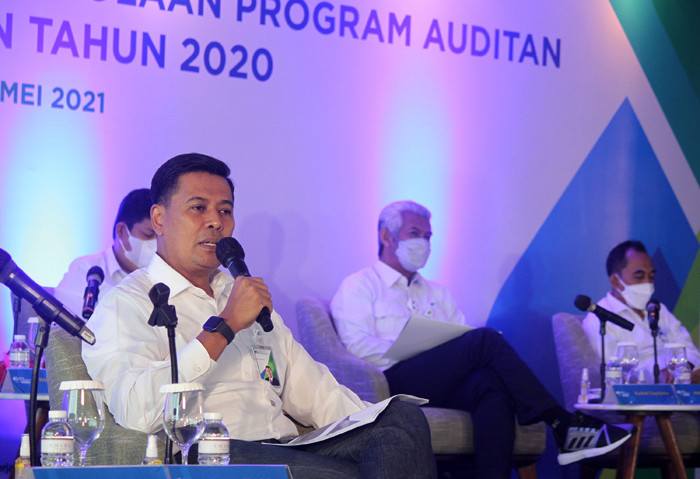 Public Expose Laporan Keuangan dan Laporan Pengelolaan Program (Auditan) BPJS Ketenagakerjaan tahun 2020 di Jakarta, Senin (31/5/2021).