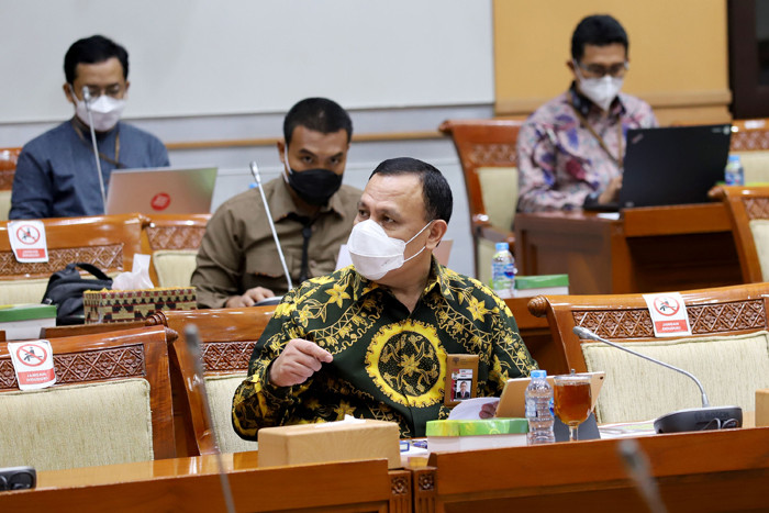 Rapat dengar pendapat dengan Komisi III DPR di Kompleks Parlemen, Senayan, Jakarta, Kamis (3/6/2021).
