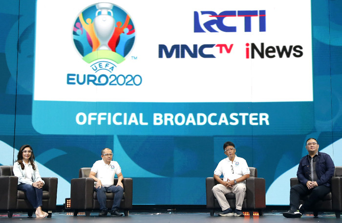 Press Conference EURO 2020 di Studio RCTI+, Kebon Jeruk, Jakarta, Selasa (8/6/2021).