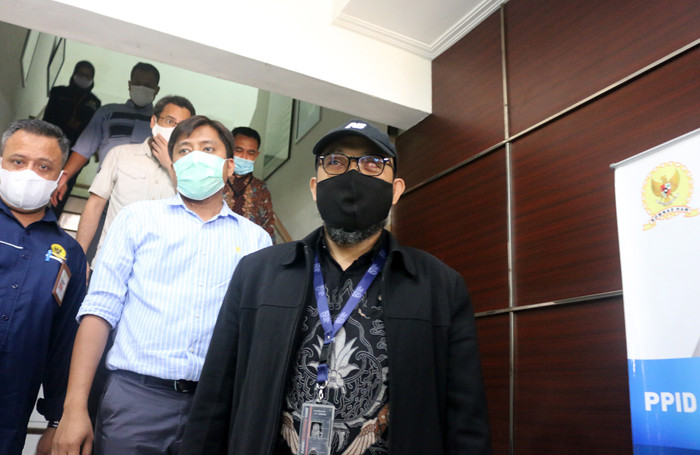 Penyidik Komisi Pemberantasan Korupsi (KPK) Novel Baswedan memberikan keterangan kepada wartawan di Kantor Komnas HAM, Jakarta, Selasa (8/6/2021).