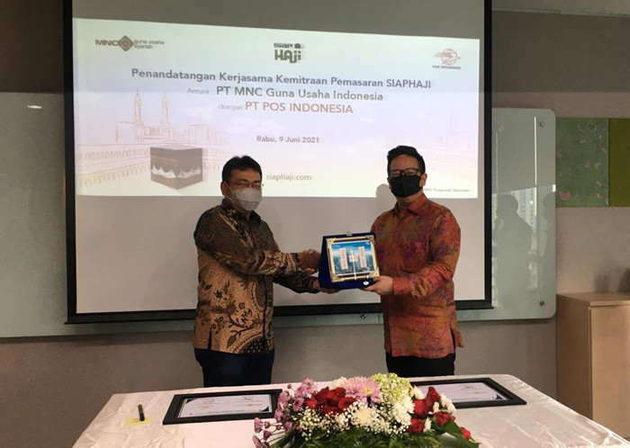 Penandatanganan kerja sama Kemitraan Pemasaran Siap Haji di Jakarta, Rabu (9/6/2021).