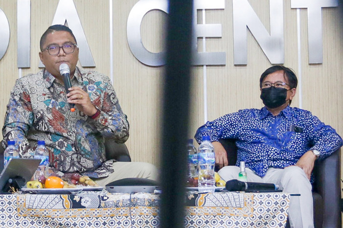 Diskusi daring pemilu di Kantor Bawaslu, Jakarta, Rabu (16/6/2021).