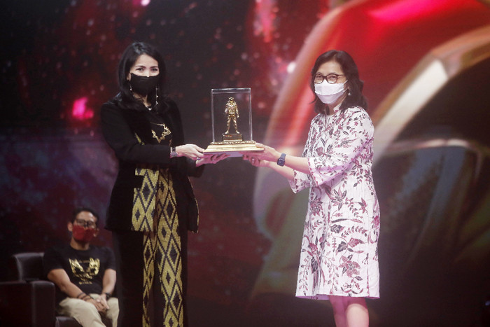 Peluncuran serial animasi dan karakter action figure BIMA S di Studio RCTI+, Kebon Jeruk, Jakarta, Rabu (16/6/2021).