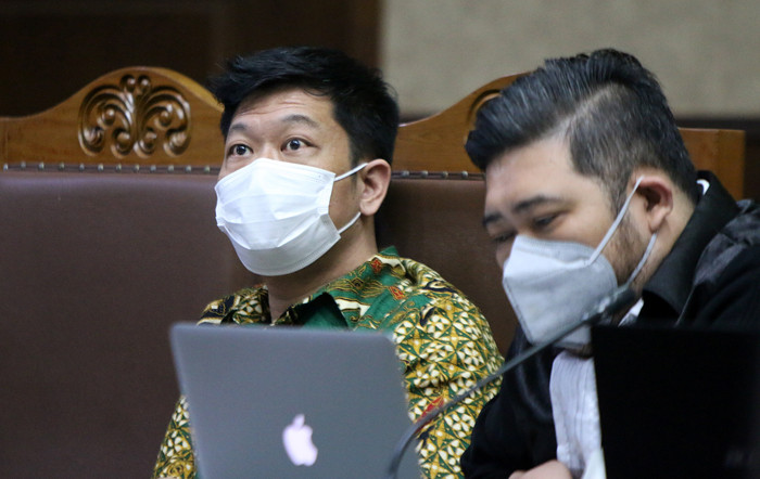Sidang lanjutan kasus korupsi asuransi Jiwasraya di Pengadilan Tipikor Jakarta,  Senin (28/6/2021).