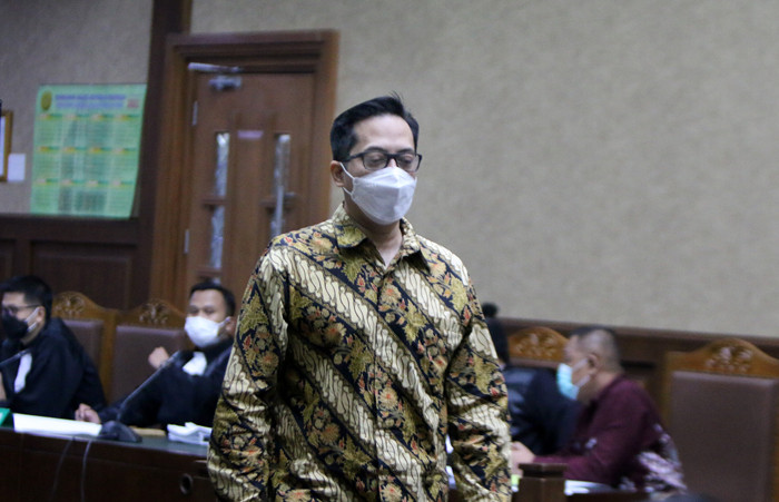 Sidang lanjutan korupsi bansos Kemensos di Pengadilan Tipikor, Jakarta, Selasa (29/6/2021).