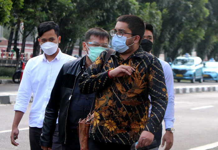 Direktur PT Aldira Berkah Abadi Makmur Rudy Hartono Iskandar usai menjalani pemeriksaan di Gedung Merah Putih Kuningan Jakarta, Senin (12/7/2021).
