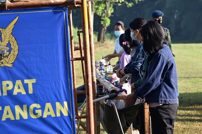 TNI Angkatan Udara terus mendukung percepatan vaksinasi nasional.