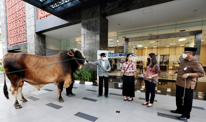MNC Peduli Serah Terima Kurban kepada Pelaku Pariwisata dan Ekonomi Kreatif melalui Gabungan Industri Pariwisata Indonesia (GIPI) berupa satu ekor sapi.
