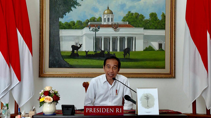 Presiden Jokowi menyampaikan pesan kepada seluruh anak Indonesia pada puncak peringatan Hari Anak Nasional 2021 di Istana Kepresidenan Bogor, Jumat (23/7/2021).