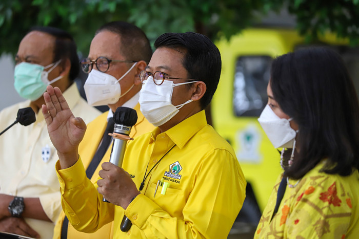 Jumpa pers pertumbuhan ekonomi Indonesia di Jakarta, Kamis (5/8/2021).