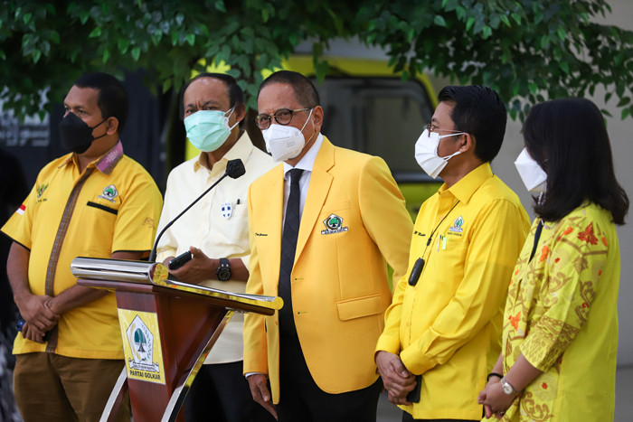 Jumpa pers pertumbuhan ekonomi Indonesia di Jakarta, Kamis (5/8/2021).