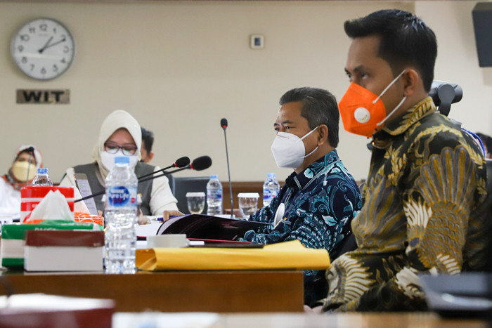Uji kelayakan dan kepatutan (fit and proper test) dengan Komite IV DPD RI di Kompleks Parlemen, Senayan, Jakarta, Selasa (10/8/2021).