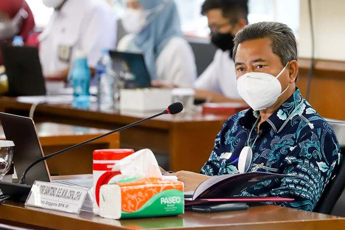 Uji kelayakan dan kepatutan (fit and proper test) dengan Komite IV DPD RI di Kompleks Parlemen, Senayan, Jakarta, Selasa (10/8/2021).