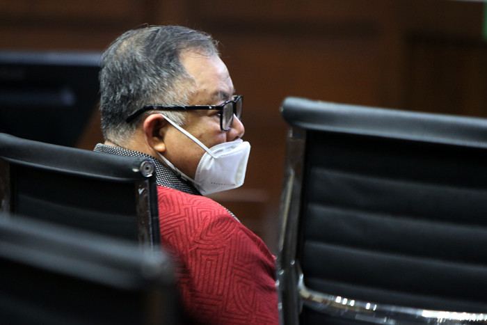 Terdakwa mantan Dirut PT Asabri periode 2011-2016 Mayjen Purn Adam Rachmat Damiri menjalani sidang lanjutan di Pengadilan Tipikor, Jakarta, Senin (23/8/2021).