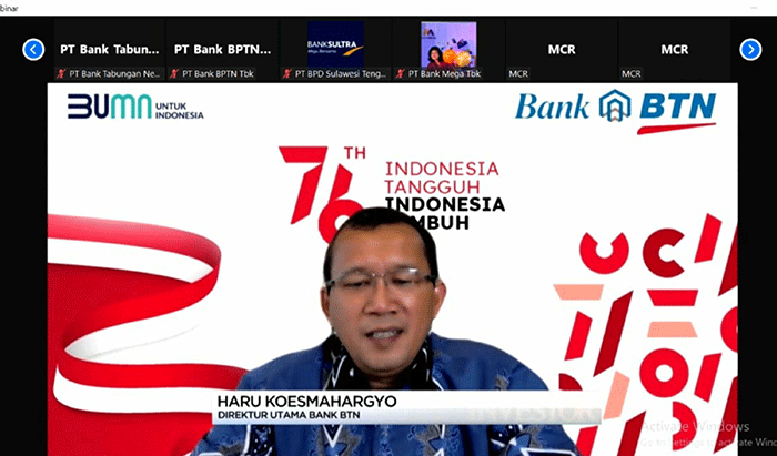 BTN menerima penghargaan sebagai Bank Terbaik 2021 pada ajang Best Bank Award 2021 di Jakarta, Selasa (24/8/2021).