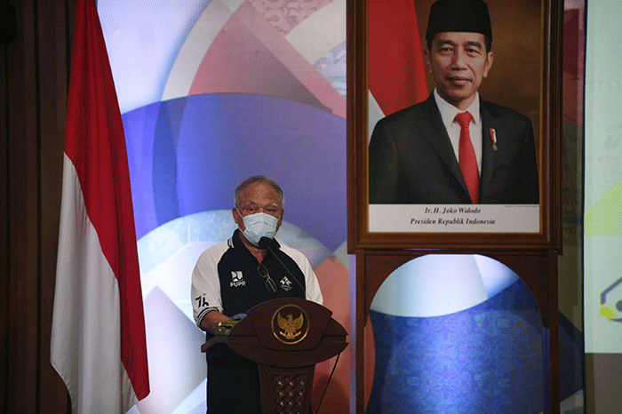 Akad KPR massal yang digelar saat puncak perayaan Hari Perumahan Nasional di Jakarta, Rabu (25/8/2021).