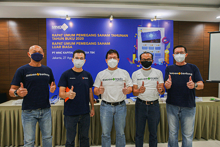 Rapat Umum Pemegang Saham Tahunan dan Rapat Umum Pemegang Saham Luar Biasa PT MNC Kapital Indonesia Tbk di Gedung iNews, Jakarta Pusat, Jumat (27/8/2021).