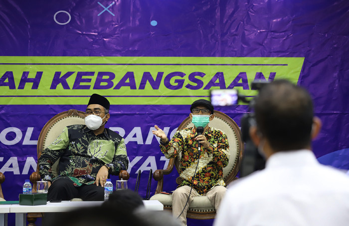 Diskusi Empat Pilar MPR RI di Kompleks Parlemen Senayan, Jakarta, Senin (30/8/2021).