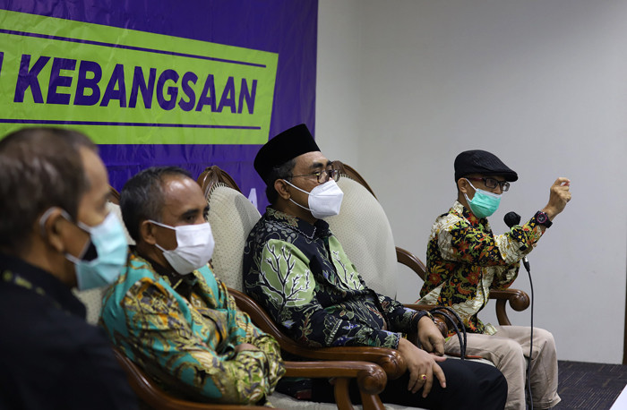 Diskusi Empat Pilar MPR RI di Kompleks Parlemen Senayan, Jakarta, Senin (30/8/2021).